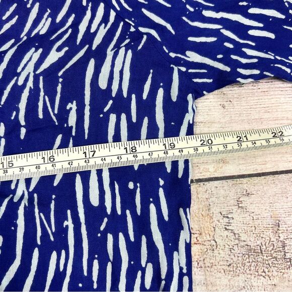 World Market Blue White Embroidered Boho Maxi Long Dress Free Size NWT - Picture 14 of 15